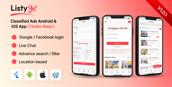Listygo – Directory Android & iOS App 1.0.1