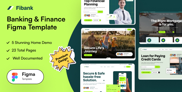 Fibank – Banking & Finance Figma Template