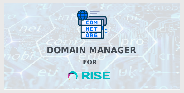 Domain Manager for Rise CRM – Manage and Track Your Domains Efficiently 1.0.2