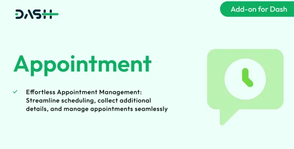 Appointment – Dash SaaS Add-on 3.7
