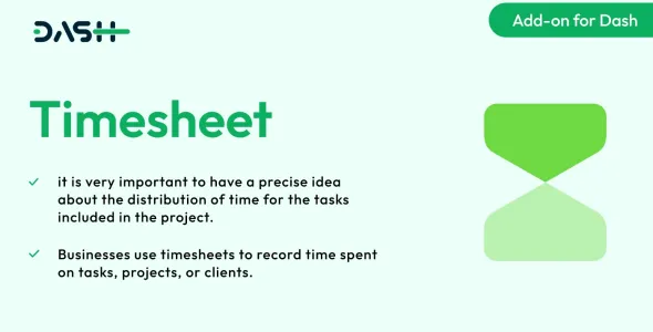 Timesheet – Dash SaaS Add-on 3.3