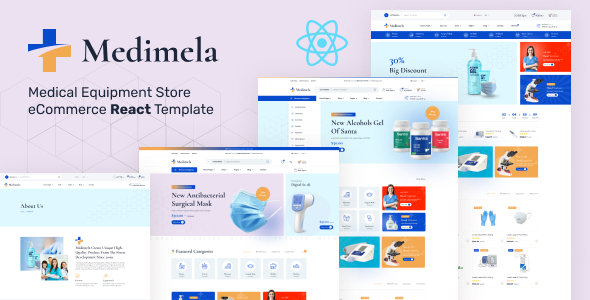 Medimela – Medical Equipment Store eCommerce React Template