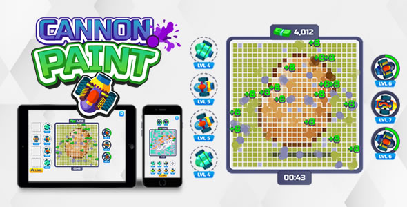 Cannon Paint – HTML5 Game 1.2
