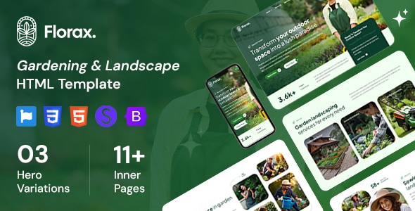 Florax – Gardening and Landscape HTML Template
