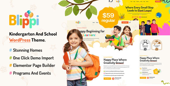 Blippi – Children Kindergarten WordPress Theme