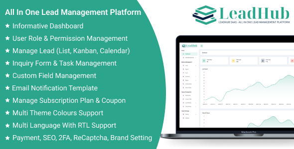 LeadHub SaaS – All In One Lead Management Platform