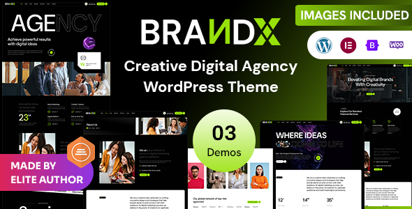 Brandx – Creative Digital Agency WordPress Theme 1.3