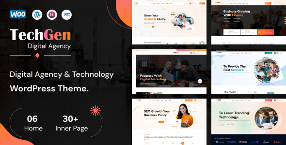 TechGen – Digital Agency & Technology WordPress Theme