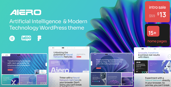 Aiero | AI Agency & Technology WordPress Theme 2.0