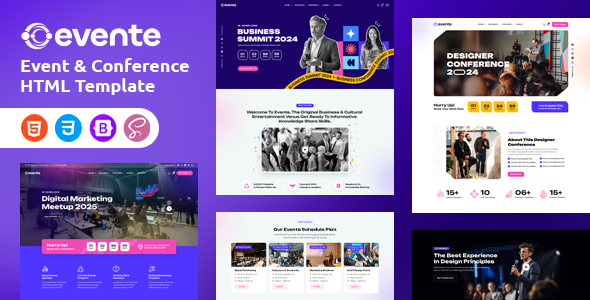 Evente – Event & Conference HTML Template