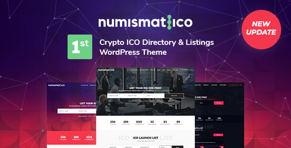 Numismatico – Cryptocurrency Directory & Listings WordPress Theme 2.2