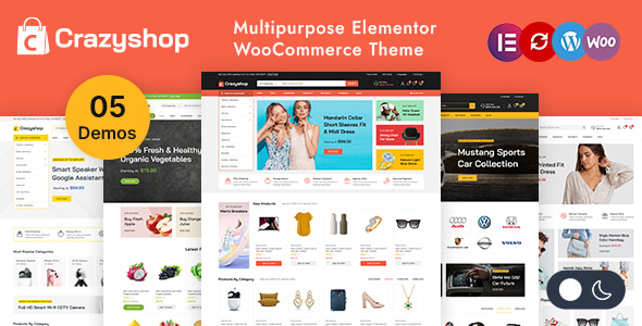 Crazyshop – Multipurpose Elementor WordPress WooCommerce Theme