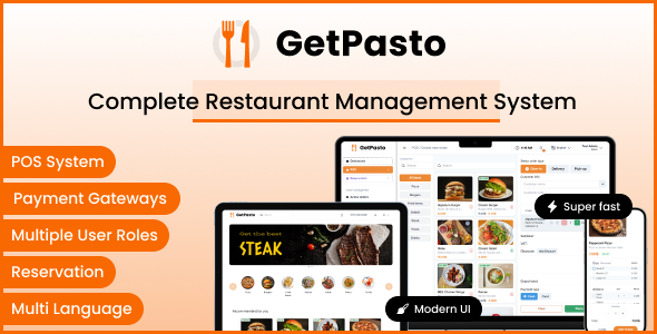 GetPasto – Complete Restaurant Management System with POS and Online Ordering