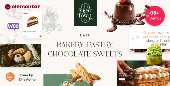 SugarTown – Bakery, Pastry Chocolate Sweets WordPress Theme 1.0.5