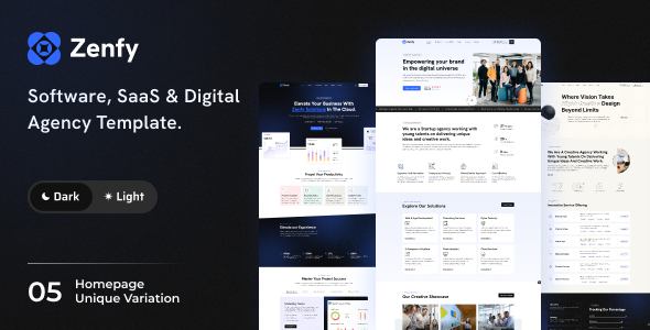 Zenfy – Software, SaaS & Digital Agency Template