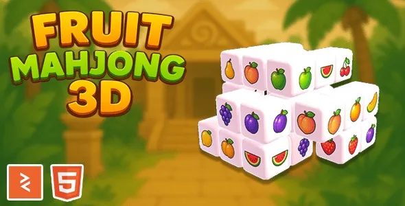 Fruit Mahjong 3D – HTML5 Game – Playcanvas