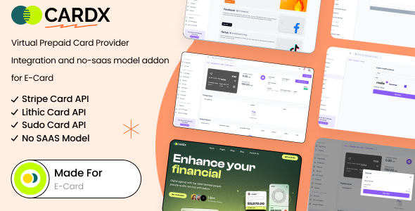 Cardx – Virtual Prepaid Card Provider Solution and no-saas model