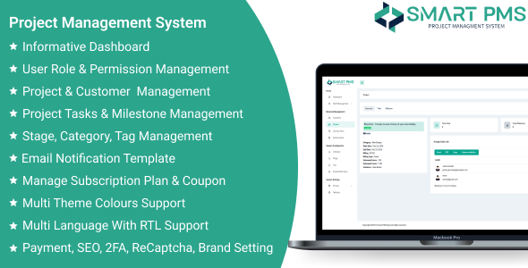 Smart PMS SaaS – Project Managment System