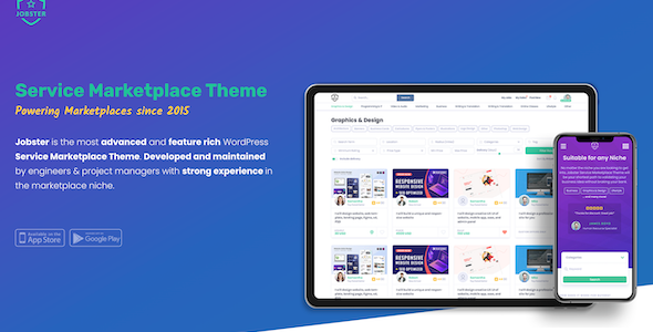 WPjobster – Service Marketplace WordPress Theme 6.3.5 – Entrepreneur