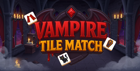 Vampire Tile Match – Puzzle Game – Construct 3 – C3P – HTML GAME
