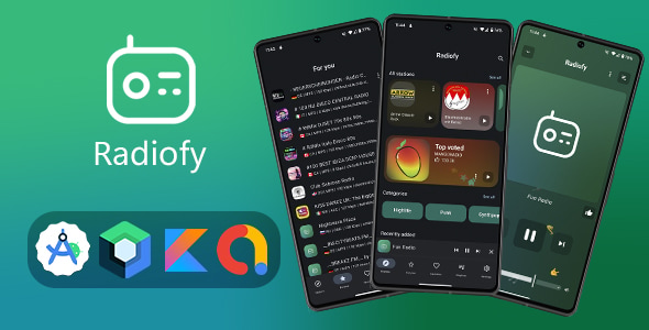 Radiofy – Online Radio Streaming App for Android | Kotlin & Jetpack Compose