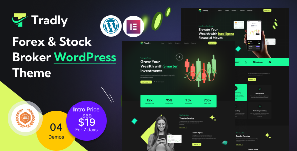 Tradly – Forex & Stock Broker WordPress Theme