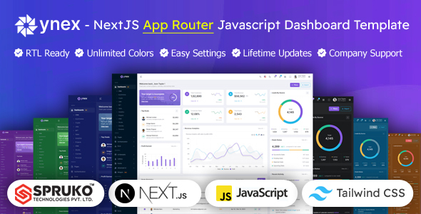 Ynex – Nextjs App Router Javascript Dashboard Template