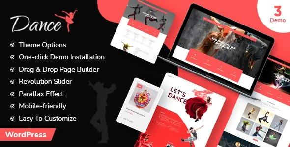 Dance Studio WordPress Theme – Dance Studio 1.0.9