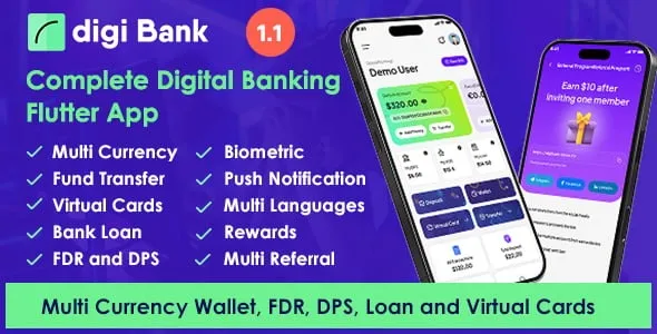 Digibank – Complete Digital Banking Flutter App 1.2