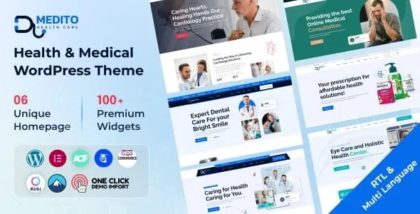 Medito – Health & Medical WordPress Theme + RTL Ready 1.0.4