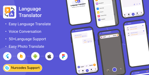 All Language Translator using AI – Flutter Full Application
