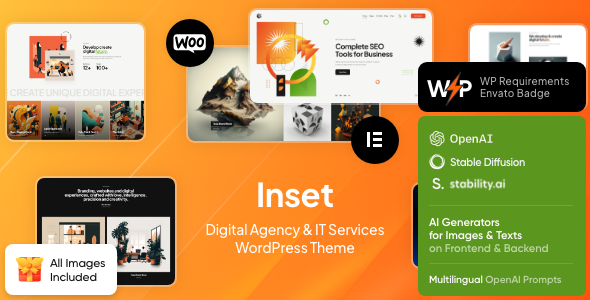 Inset – Digital Agency & IT Services WordPress Theme 1.18