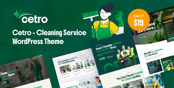 Cetro – Cleaning Service WordPress Theme 1.0.2