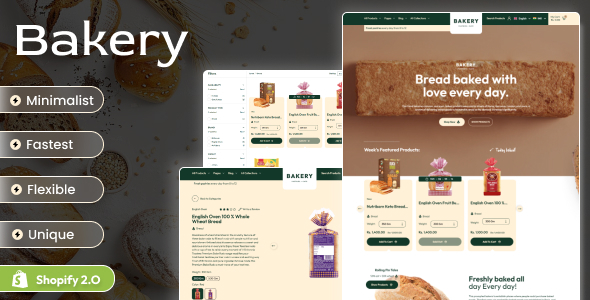 Bakery – Cake Responsive Shopify 2.0 Theme