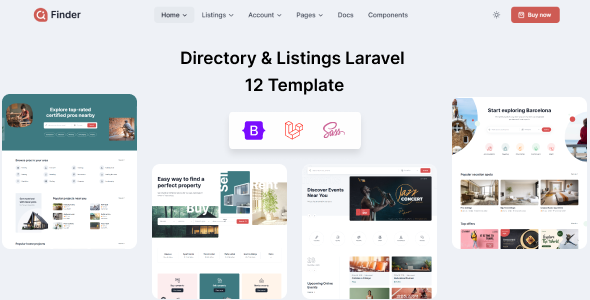 Finder – Laravel 12 Multipurpose Directory & Listing Template