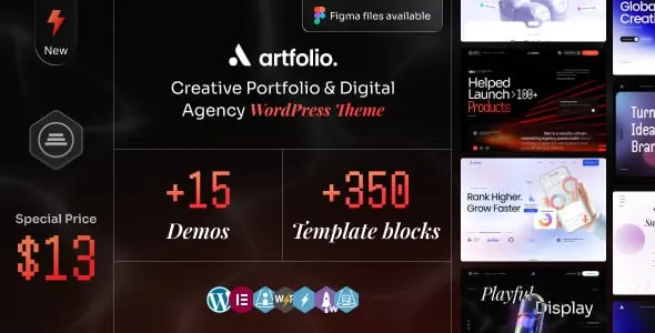 Artfolio – Creative Portfolio & Digital Agency WordPress Theme