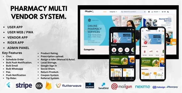Olivette – Multi Vendor Pharmacy System