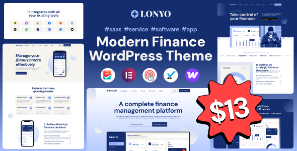 Lonyo – Software, SaaS & Startup WordPress Theme