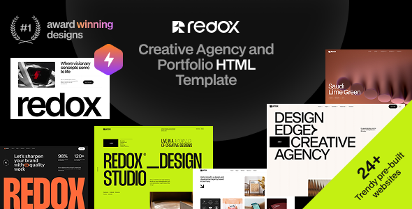 Redox – Creative Agency Portfolio HTML Template