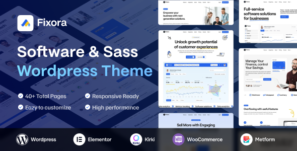 Fixora – SaaS & Startup WordPress Theme 1.0.6