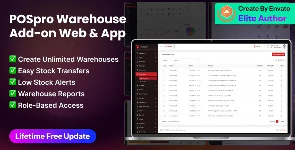 POSpro – Warehouse Add-on for web 1.1
