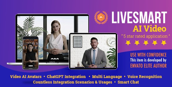 LiveSmart AI Video – Smart Video Avatars with ChatGPT | SaaS 1.0.11
