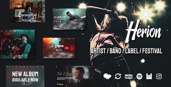Herion – A WordPress Theme for the Music Industry 1.8.7