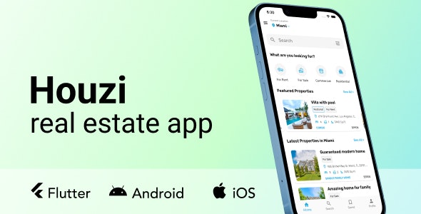 Houzi real estate app | Houzez | Flutter 1.4.6