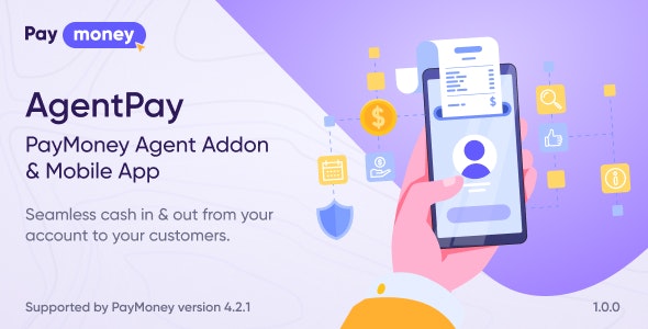 AgentPay – PayMoney Agent Addon & Mobile App 1.1.1