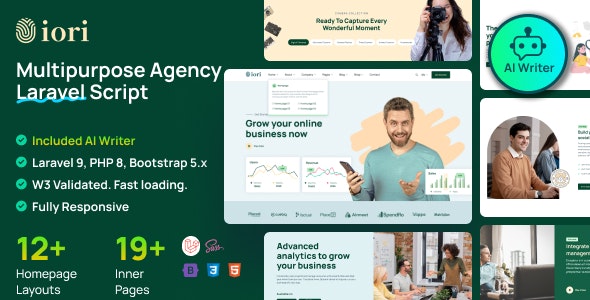 Iori – Business Website for Company, Agency, Startup with AI writer tool & shopping cart 1.11.0