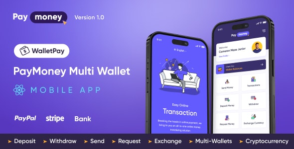 WalletPay – PayMoney Multi Wallet Mobile App 1.3.5