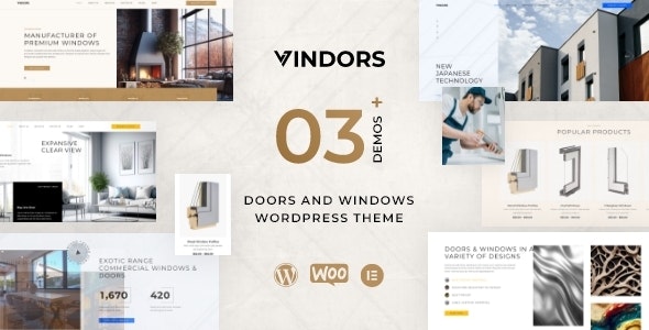 Vindors – Windows & Doors Company WordPress Theme 1.1.0