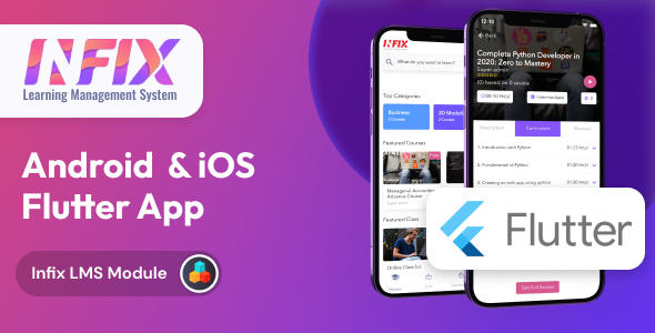 Infix LMS Flutter – Flutter Mobile App for Android and iOS 4.1.0