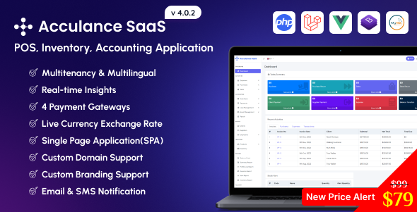 Acculance SaaS – POS, Inventory, Accounting SaaS Application 4.0.2